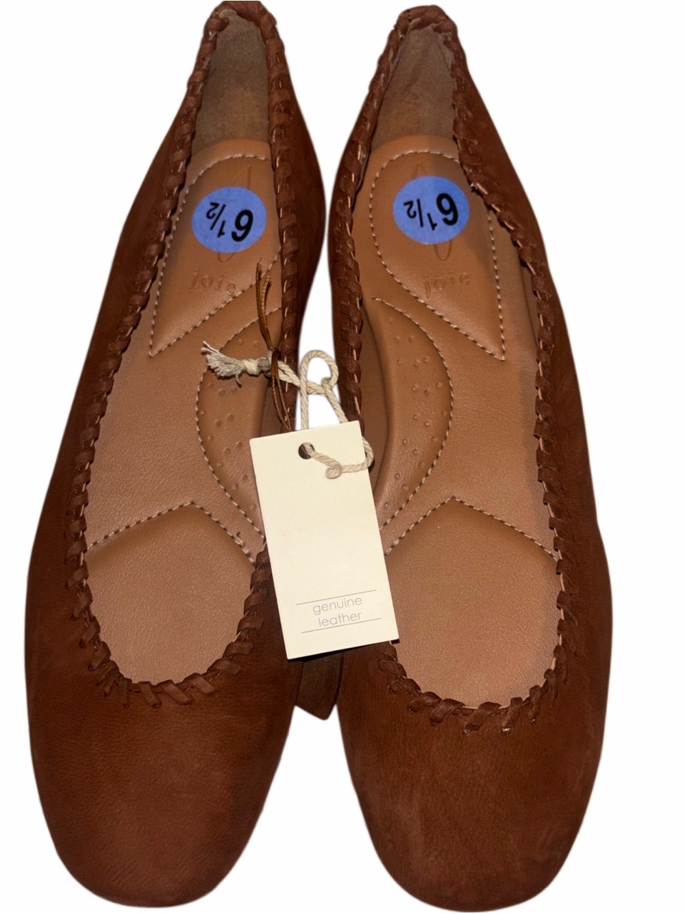 Joie Brown Leather Ballet Flats